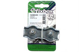 Зажим троса СТРОЙБАТ Duplex 8мм (1 шт) Fixbox 24332/4742626
