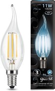 Лампа Gauss LED Filament Свеча на ветру E14 11W 750lm 4100K