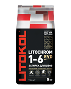 Затирка LITOCHROM 1-6 EVO LE 130 серый 5кг