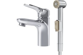 Смеситель AM.PM SUNNY для умывальника с гигиеническим душем, хром F85C03000