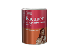 Лак РАСЦВЕТ для наружных работ алкидный 1,9кг