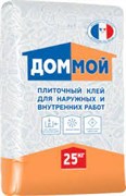 Клей кафельный МОЙ ДОМ 25кгдля внутренних и наружных работ