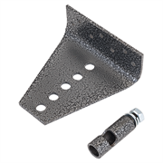 Кронштейн КОС для крепления без сварки доводчика тёмное серебро Doorstop