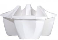 Горшок цветочный CROWN белый DCRO480-S449