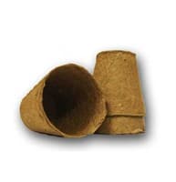 Горшок торфяной 90*90мм, круглый