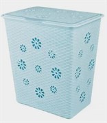 Корзина для белья Плетенка 60л голубой арт.М2255