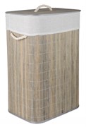 Корзина для белья 40*30*60см, бамбук, складная, цвет чёрный HX9100510