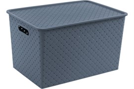 Корзинка Береста 14л 350*245*205мм с крышкой 523135