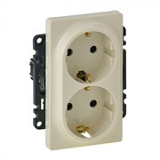 Розетка LEGRAND DIY VALENA Life 2х2К+З слон.кость 753227