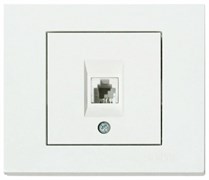 Розетка OVIVO GRANO телефонная белый 400-010300-221