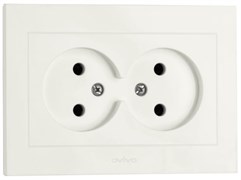Розетка OVIVO GRANO 2-я б/з крем 400-020300-908