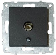 Розетка OVIVO ТВ проходная черный 600-000317-224