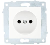 Розетка VISION б/з, белая 600-0200-215