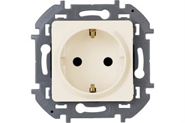 Розетка LEGRAND INSPIRIA 2К+З слоновая кость 673721