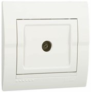 Розетка DERIY ТВ оконечная белый со вставкой 702-0202-130