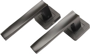 Ручка HIGRADE на квадратной розетке, матовая черная HQ 455 А4.00 BL