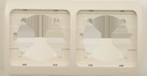 Рамка VISION двойная, белая 600-0200-226