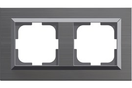Рамка OVIVO QUANTUM 2-я inox O-405-340000-226