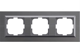 Рамка OVIVO QUANTUM 3-я inox O-405-340000-227