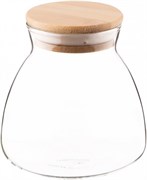 Банка для хранения ARDESTO FRESH HOURGLASS 400 мл стекло бамбук AR1340BH