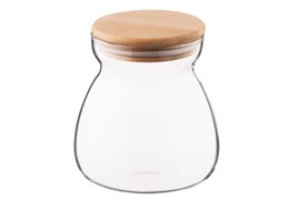 Банка для хранения ARDESTO FRESH HOURGLASS 700 мл, стекло, бамбук AR1370BH