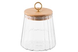 Банка для хранения ARDESTO FRESH VINTAGE 650 мл, стекло, бамбук AR1365BV
