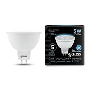 Лампа GAUSS LED MR16 5W GU5.3 AC220-240V 4100K FROST EB101505205