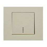 Выключатель OVIVO GRANO 1-й с индикатором крем 400-020200-201