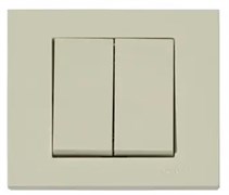 Выключатель OVIVO GRANO 2-й крем 400-020200-202
