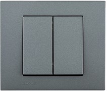 Выключатель OVIVO GRANO 2-й дымчатый 400-110200-202
