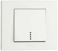 Выключатель OVIVO GRANO проходной дымчатый 400-110200-209