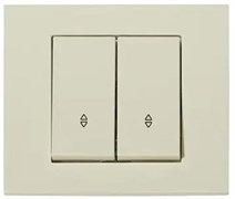 Выключатель OVIVO GRANO 2-й проходной крем 400-020200-211