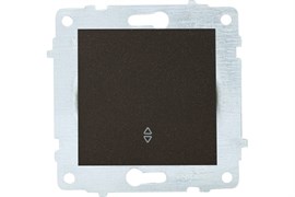 Выключатель OVIVO проходной черный металлик 600-000217-209