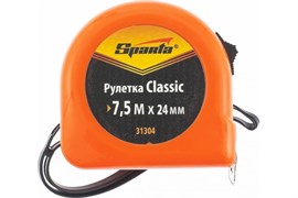 Рулетка SPARTA Classic 7,5м*24мм пластиковый корпус 31304