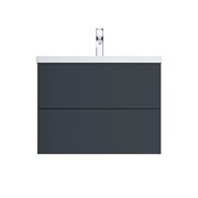 База AM.PM под раковину GEM подвесная 60см, 2 ящика push-to-open, графит матовый M90FHX06022GM