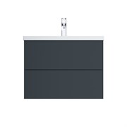 База AM.PM под раковину GEM подвесная 75см 2 ящика push-to-open, графит матовый M90FHX07522GM
