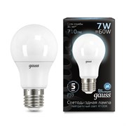 Лампа Gauss LED 7W A60 E27 4100K 1/40 арт.102502207