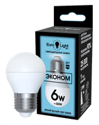 Лампа светодиодная Eurolight ELEC-513-G45-6-5K-E27-FR
