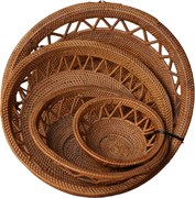 Тарелки RIKMANI из Ротанга TREA Set 4 2103