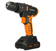 Дрель-шуруповерт ВИХРЬ аккумуляторная ДА-18Л-2К/Б (2,0 А/ч) (бесщеточный двигатель) 72/14/22