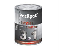 Грунт-эмаль КВИЛ Раскрас RAL3005 темно-вишневый бан. 0,9кг