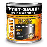 Грунт-эмаль по ржавчине черный 0,75л