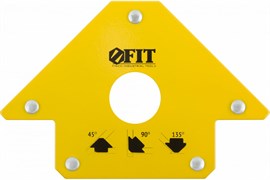 Угольник магнитный FIT для сварки, тип Стрелка, усилие до 23кг 81802