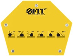 Угольник магнитный FIT для сварки, тип Шестигранник, усилие до 23кг 81806