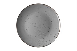 Тарелка обеденная ARDESTO BAGHERIA GREY, керамика 26см AR2926GREY