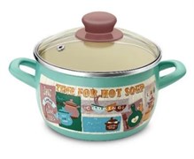 Кастрюля INHOUSE TIFFANY эмалированная 5,7л IH57TFFNDL