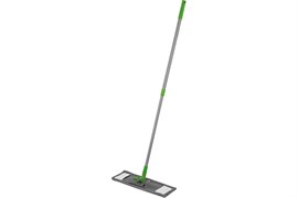Швабра РЫЖИЙ КОТ для пола с насадкой из микрофибры Mop Click 310476