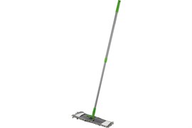 Швабра РЫЖИЙ КОТ для пола с насадкой из микрофибры Mop Click Лапша 310477