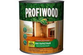 Лак паркетный PROFIWOOD быстросохнущий алкидно-уретановый глянцевый 2.6 л / 2.4 кг