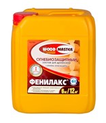 Средство WOOD MASTER ФЕНИЛАКС огнебиозащитное для древесины канистра 6кг